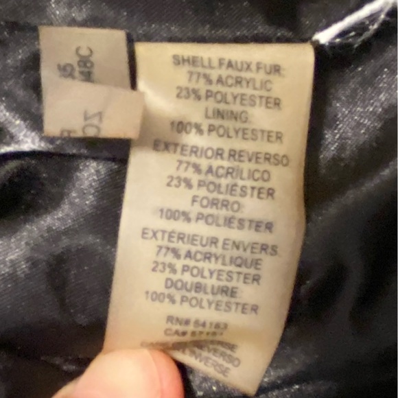 Calvin Klein Vintage Leopard Faux Fur Statement Coat - Picture 7 of 7